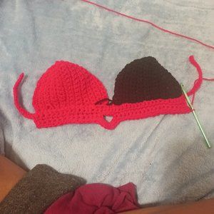 handmade crochet purses and clothing items